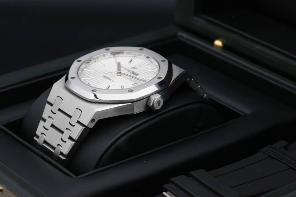 Audemars Piguet 15400ST White ROYAL OAK 41mm 2016 - Image 6