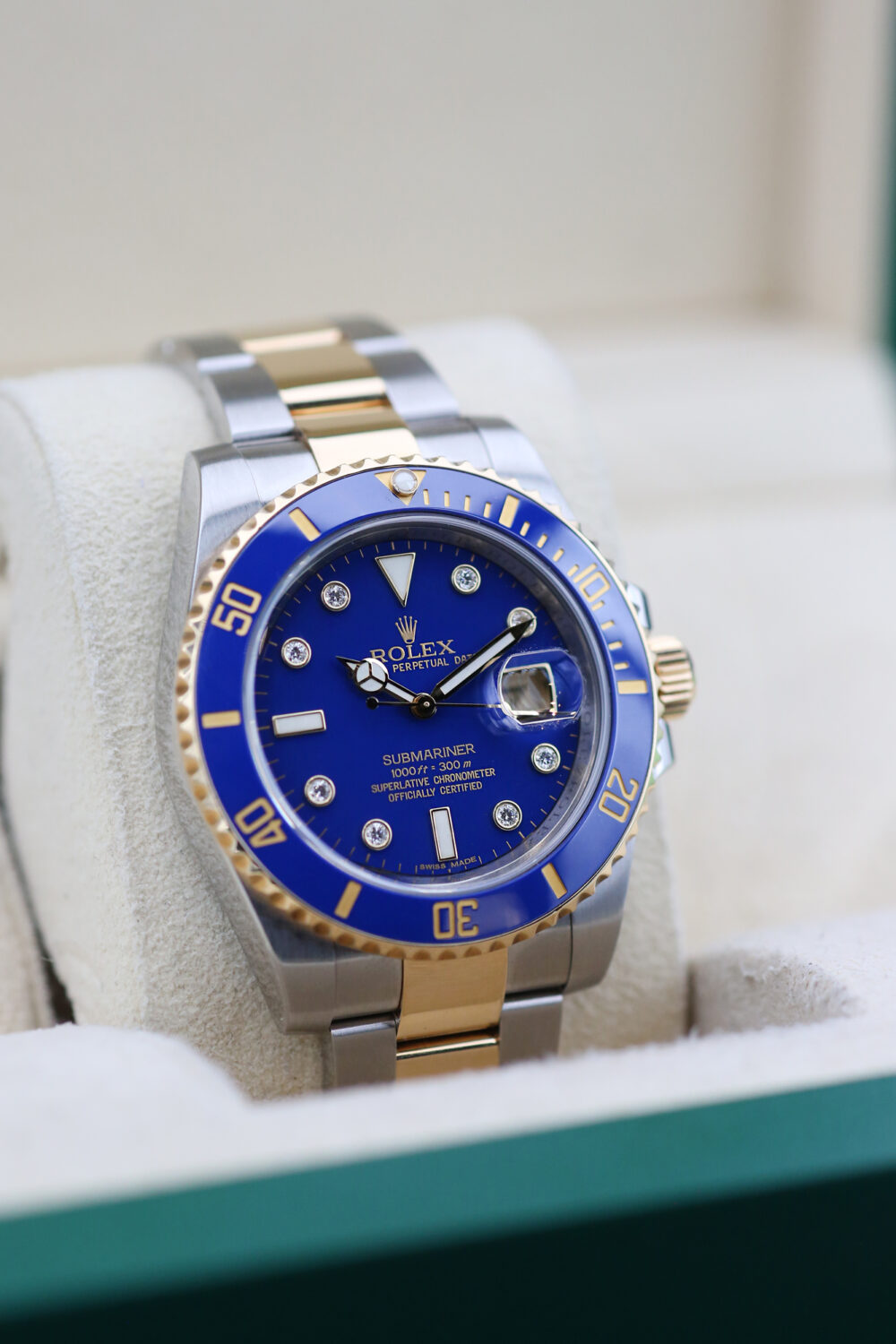 Rolex 116613LB Blue Diamond Dial SUBMARINER 40mm 2010 - Image 4