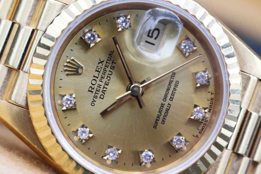 Rolex 69178 Champagne Diamond DATEJUST  26mm 1992 - Image 3