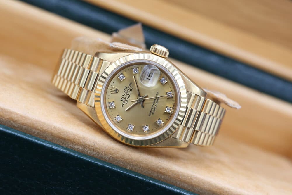 Rolex 69178 Champagne Diamond DATEJUST  26mm 1992 - Image 4
