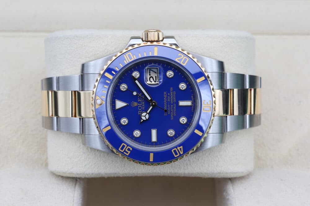 Rolex 116613LB Blue Diamond Dial SUBMARINER 40mm 2010 - Image 3