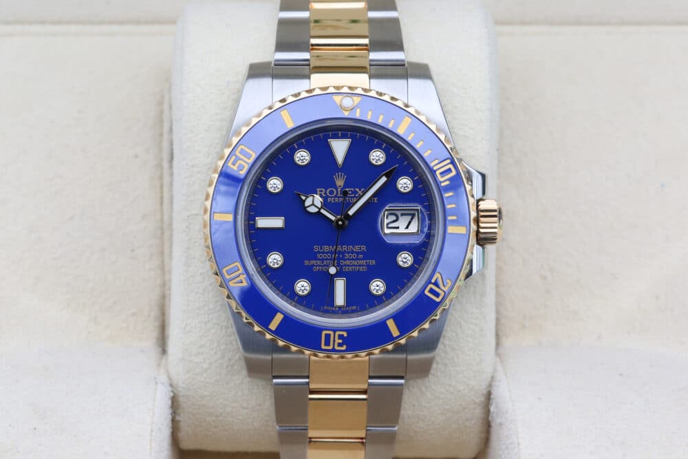 Rolex 116613LB Blue Diamond Dial SUBMARINER 40mm 2010