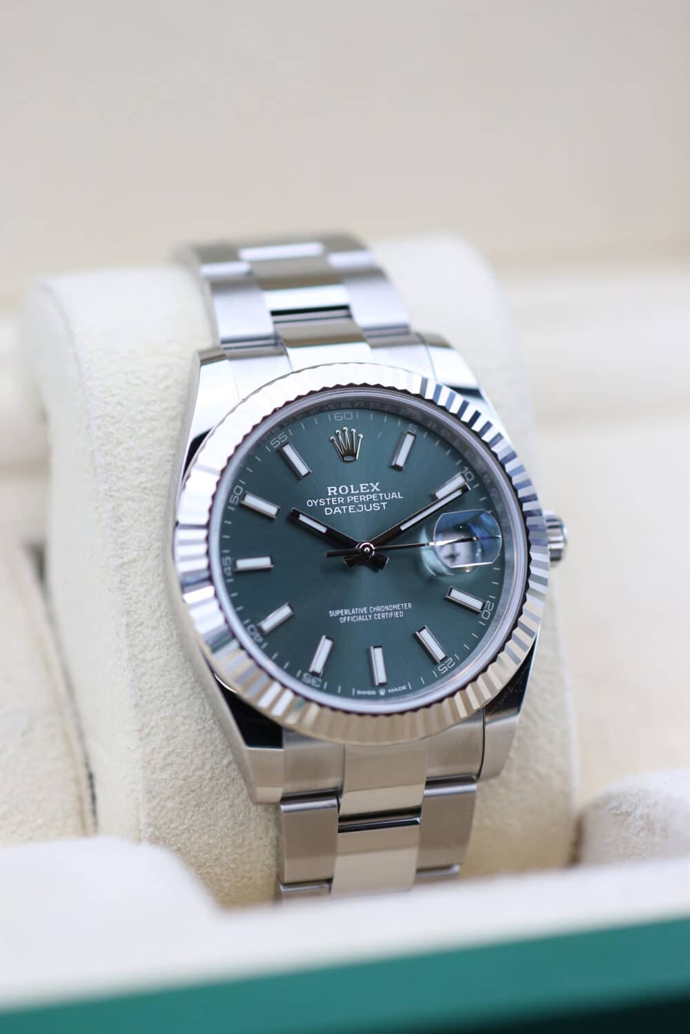 Rolex 126334 Mint Green DATEJUST 41mm 2023 - Image 6