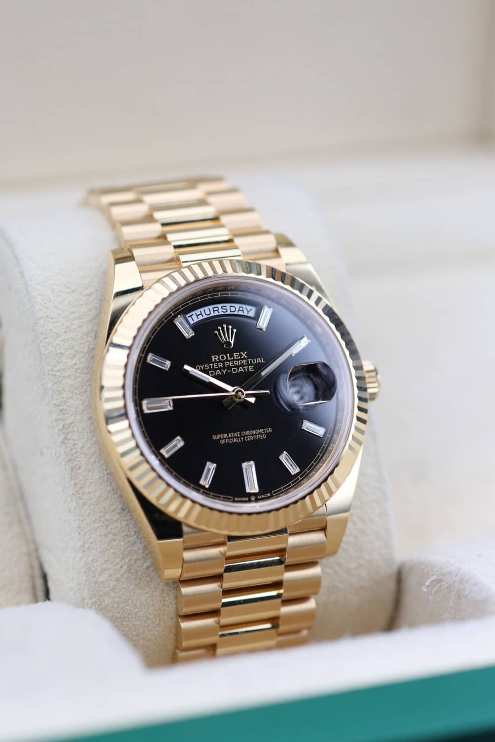 Rolex 228238 Black Baguette DAY DATE  40mm 2022 - Image 3