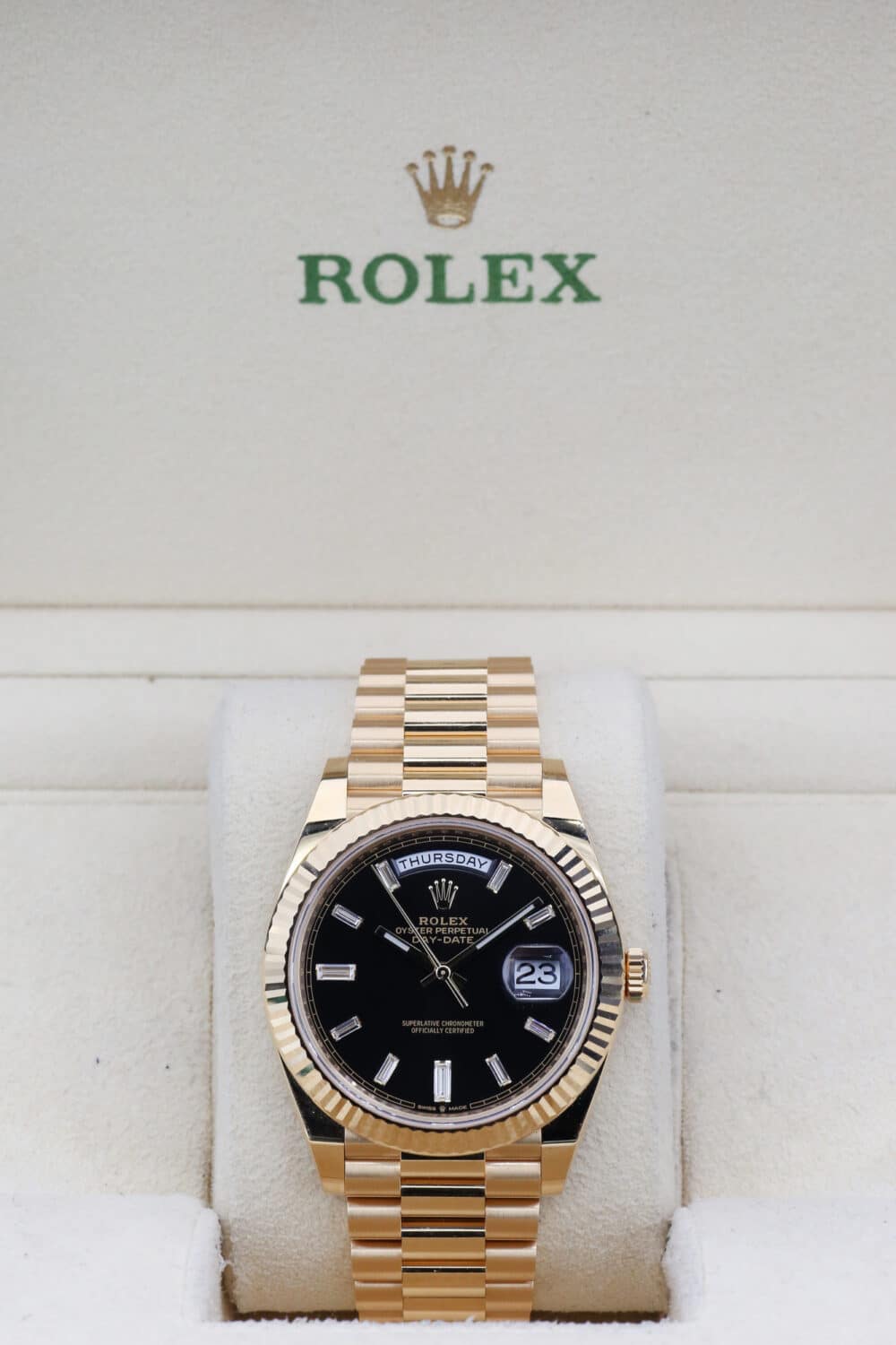 Rolex 228238 Black Baguette DAY DATE  40mm 2022