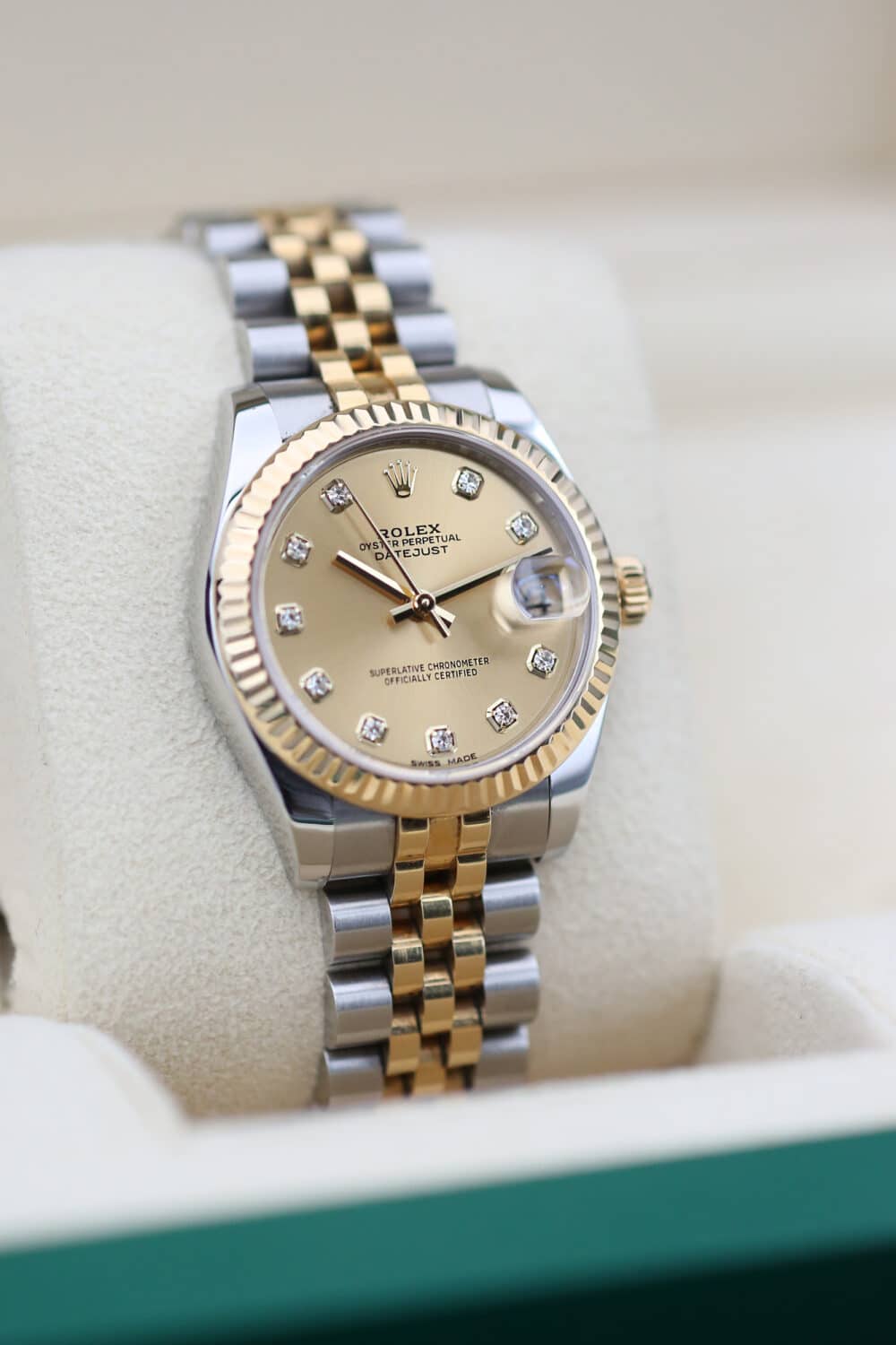 Rolex 178273 Champagne Diamond DATEJUST  31mm 2018 - Image 3