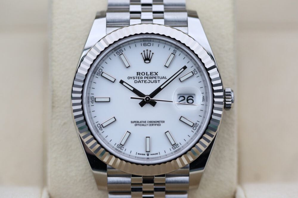 Rolex 126334 White Index DATEJUST 41mm 2024