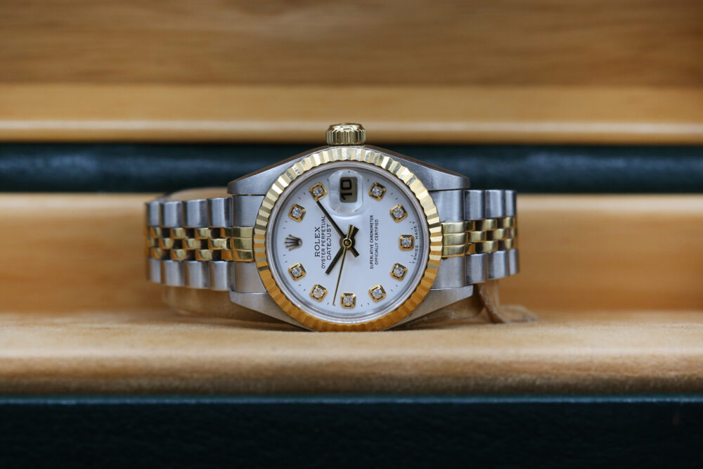Rolex 69173 White  Diamond DATEJUST 26mm 1997