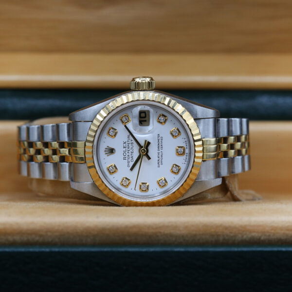 Rolex 69173 White  Diamond DATEJUST 26mm 1997