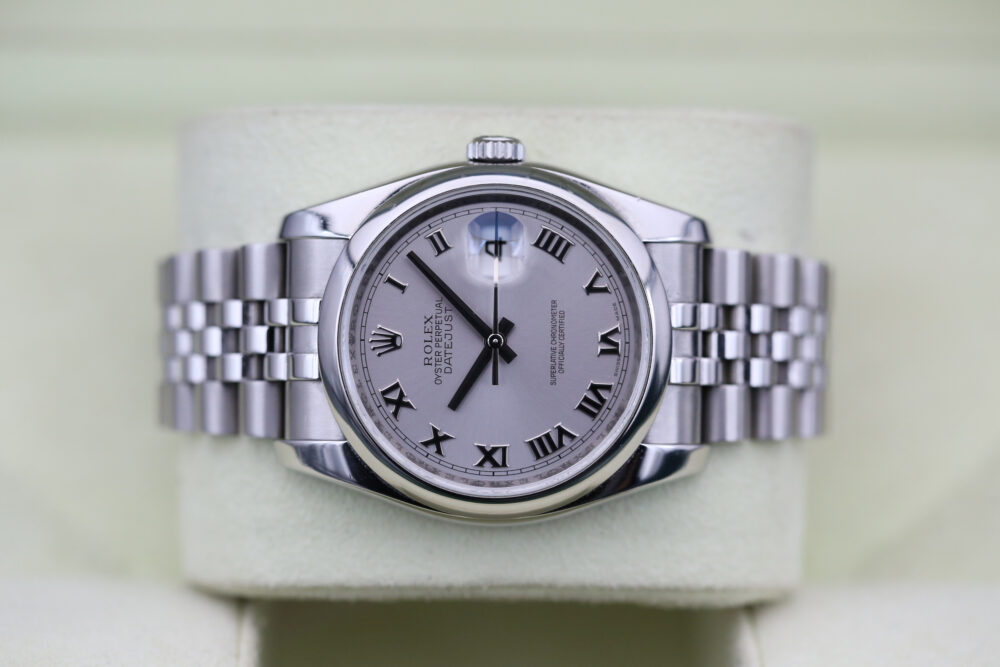 Rolex 116200 Rhodium Roman DATEJUST 36mm 2007 - Image 3