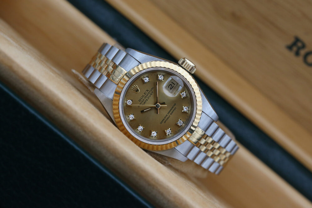 Rolex 69173 Champagne Diamond DATEJUST 26mm 1992 - Image 2