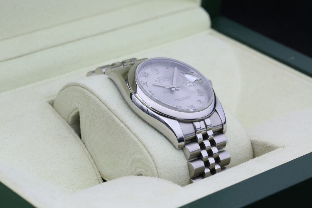 Rolex 116200 Rhodium Roman DATEJUST 36mm 2007 - Image 7