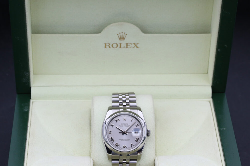 Rolex 116200 Rhodium Roman DATEJUST 36mm 2007 - Image 4