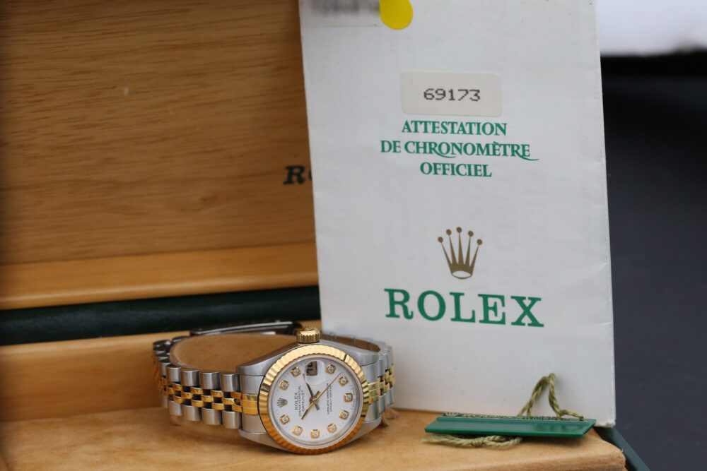 Rolex 69173 White  Diamond DATEJUST 26mm 1997 - Image 5