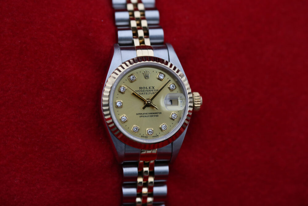 Rolex 69173 Champagne Diamond Dial DATEJUST 26mm 1995 - Image 2