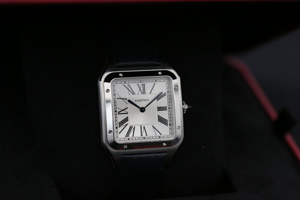 Cartier WSSA0032 Silver Sunray SANTOS DUMONT  2025 Extra Large - Image 2