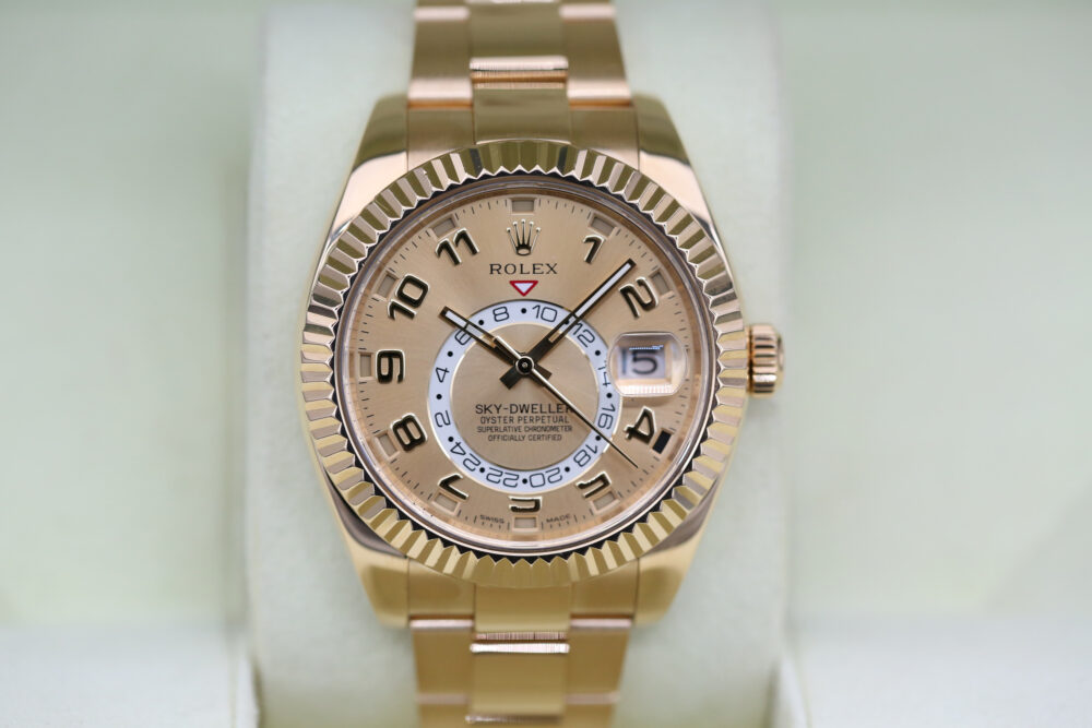 Rolex 326938 Champagne SKY-DWELLER 42mm 2013