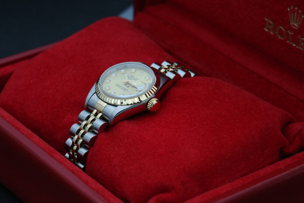 Rolex 69173 Champagne Diamond Dial DATEJUST 26mm 1995 - Image 6