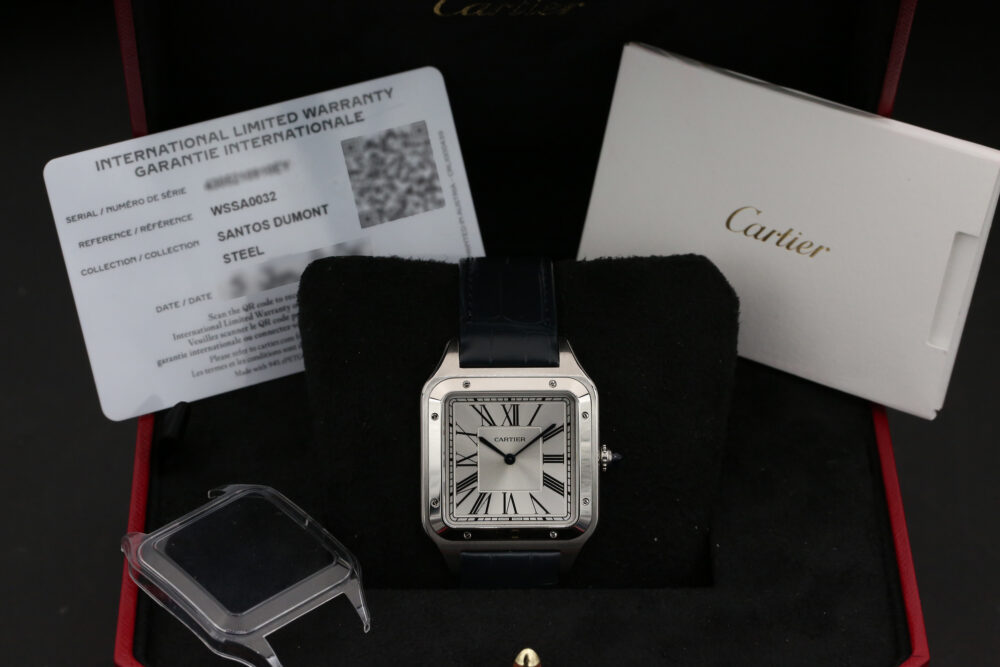 Cartier WSSA0032 Silver Sunray SANTOS DUMONT  2025 Extra Large - Image 6